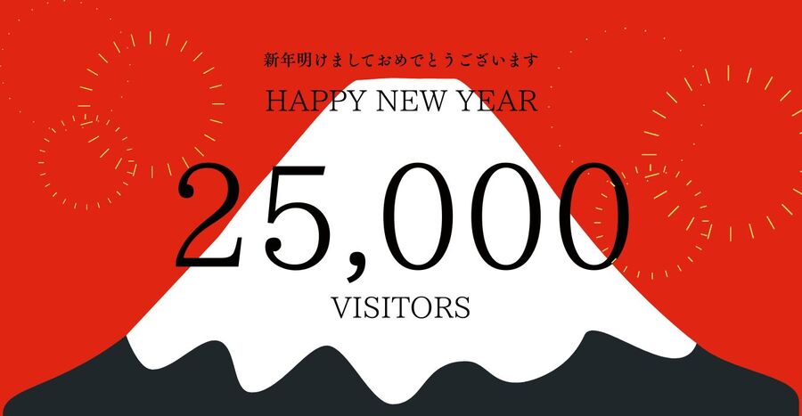 Happy New Year and 25,000 Visitors