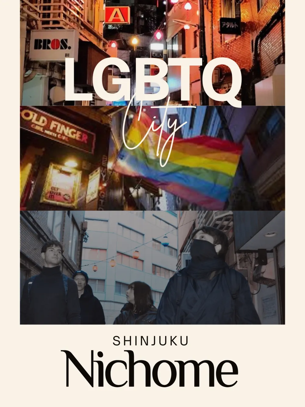 Shinjuku Nichome LGBTQ night tour poster
